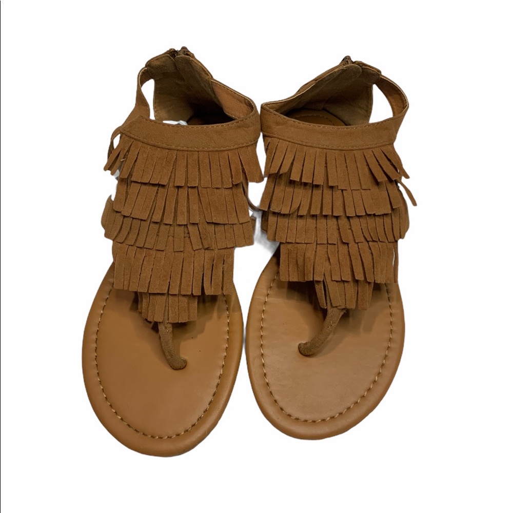 Betani brown fringe sandals